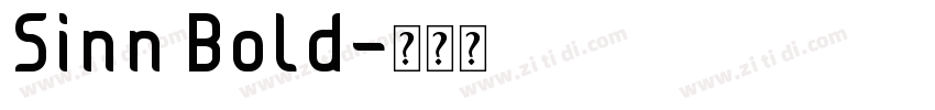 Sinn Bold字体转换